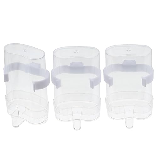 UPKOCH 3 Stück Teiliges Automatisches Vogeltrinksystem aus Kunststoff Transparente Trinkschalen für Papageien für Käfige und Einfache Befüllung Sorgt für Frisches Wasser Verschütten UPKOCH 3 Stück Teiliges Automatisches Vogeltrinksystem aus Kunststoff Transparente Trinkschalen für Papageien für Käfige und Einfache Befüllung Sorgt für Frisches Wasser Verschütten von UPKOCH