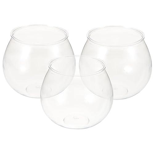 UPKOCH 3 Stück Teiliges Desktop Fischbecken Transparentes Bruchsicheres Aquarium für Goldfische und Pflanzen Element von UPKOCH