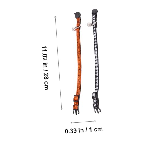 UPKOCH 3 Stück Teiliges Halloween Katzenhalsband mit Glocke Verstellbar Langlebiges Haustier mit Süßem Kürbis Totenkopf und Spinnennetz Design Komfortabel und Sicher für UPKOCH 3 Stück Teiliges Halloween Katzenhalsband mit Glocke Verstellbar Langlebiges Haustier mit Süßem Kürbis Totenkopf und Spinnennetz Design Komfortabel und Sicher für von UPKOCH