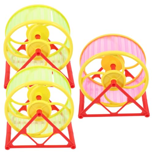 UPKOCH 3 Stück Teiliges Hamster Laufband Kunststoff Laufrad für Kleine Haustiere Bewegungsförderndes Sportspielzeug Zufällige Farben für Fitness und Gesundheit von Zufällige Farbe UPKOCH 3 Stück Teiliges Hamster Laufband Kunststoff Laufrad für Kleine Haustiere Bewegungsförderndes Sportspielzeug Zufällige Farben für Fitness und Gesundheit von Zufällige Farbe von UPKOCH