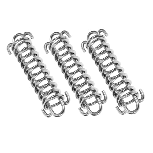 UPKOCH 3 Stück Teiliges Hundeleinen-Federn aus Edelstahl Stoßdämpfend und Reißfest mit Pufferfunktion für Sicheres Gassigehen und Training Geeignet für Camping und Outdoor-einsätze von UPKOCH