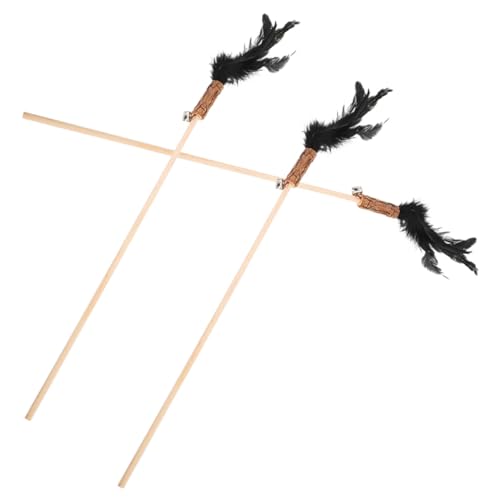 UPKOCH 3 Stück Teiliges Katzenspielzeug aus Holz und Federn Interaktiver Katzenangel für Drinnen Sicheres Kauspielzeug zur Beschäftigung Fördert Bewegung und Bindung zwischen Mensch und UPKOCH 3 Stück Teiliges Katzenspielzeug aus Holz und Federn Interaktiver Katzenangel für Drinnen Sicheres Kauspielzeug zur Beschäftigung Fördert Bewegung und Bindung zwischen Mensch und von UPKOCH