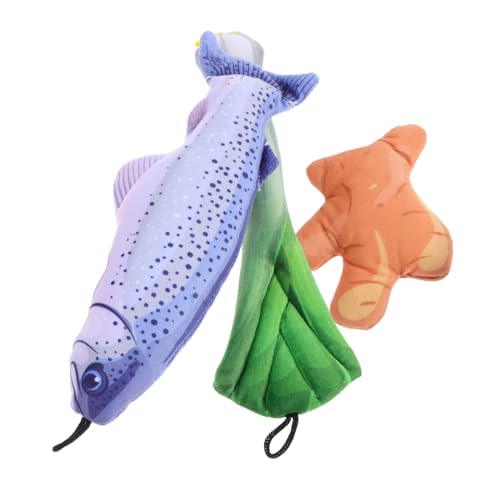 UPKOCH 3 Stück Teiliges Katzenspielzeug mit Katzenminze Plüsch Fischform Interaktives Beiß und Kau für Kätzchen Fördert Zahnreinigung und Spielerische Krallenpflege für Indoor Nutzung UPKOCH 3 Stück Teiliges Katzenspielzeug mit Katzenminze Plüsch Fischform Interaktives Beiß und Kau für Kätzchen Fördert Zahnreinigung und Spielerische Krallenpflege für Indoor Nutzung von UPKOCH