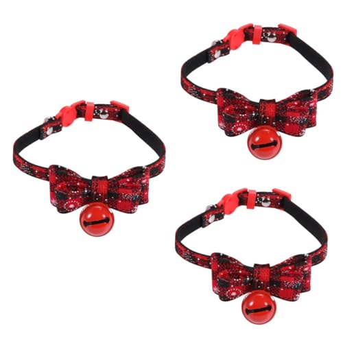 UPKOCH 3 Stück Verstellbares Haustierhalsband mit Weihnachtsmuster und Glocke Strapazierfähiges Katzen und Hundehalsband Komfortabel Sicher Xs Modisches Zubehör für Kleine Haustiere UPKOCH 3 Stück Verstellbares Haustierhalsband mit Weihnachtsmuster und Glocke Strapazierfähiges Katzen und Hundehalsband Komfortabel Sicher Xs Modisches Zubehör für Kleine Haustiere von UPKOCH