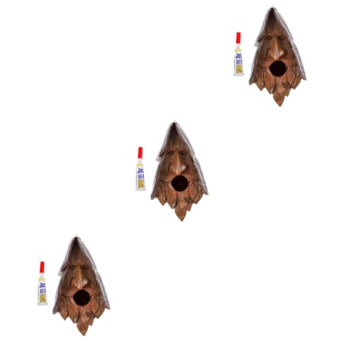 UPKOCH 3 Stück Vogelhaus Resin Hängendes Vogelhaus für Garten Dekorativer Futterspender mit Kreativer Gesichtsgestaltung für Vögel Installieren und Robust für Außenbereich UPKOCH 3 Stück Vogelhaus Resin Hängendes Vogelhaus für Garten Dekorativer Futterspender mit Kreativer Gesichtsgestaltung für Vögel Installieren und Robust für Außenbereich von UPKOCH