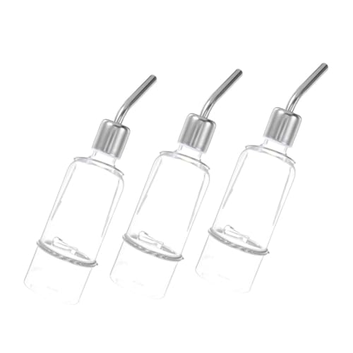 UPKOCH 3 Stück Wasserspender für Kleintiere Auslaufsicherer Trinkflasche mit Leckschutz Leichter Hänge wasserspender aus Kunststoff für Hamster Hunde Kaninchen und Meerschweinchen von UPKOCH