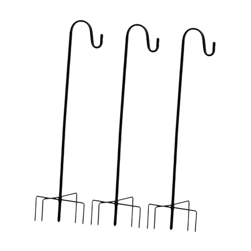 UPKOCH 3 Stücke Gartenhaken Gartenfahnenhaken Hängeregal für den Außenbereich robuster Hirtenhaken Haken für Gartenpfähle Hängestange für den Hof Eisen Black UPKOCH 3 Stücke Gartenhaken Gartenfahnenhaken Hängeregal für den Außenbereich robuster Hirtenhaken Haken für Gartenpfähle Hängestange für den Hof Eisen Black von UPKOCH