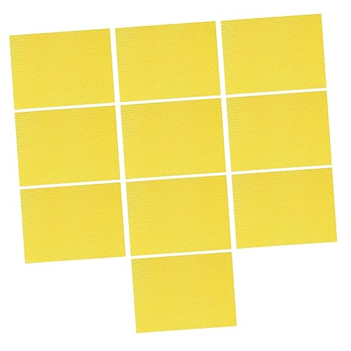 UPKOCH 30 Stück Honey Nest Basic Film Beehive Wach Foundation Bienenzucht Fundamente Nest bienenwachs grundierung Bienenstock Stiftung Basis des Bienenstocks Stiftung Bienenhaus Gelb von UPKOCH