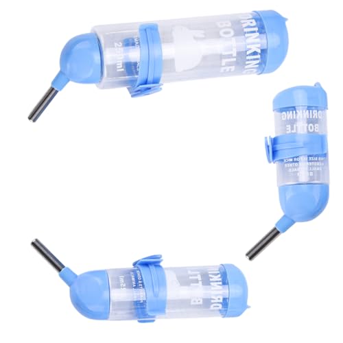 UPKOCH 3Stücke Haustier Trinkflasche Automatischer Wasserspender für Hamster Chinchillas und Andere Kleintiere Auslaufsicher Transparentes Design von UPKOCH