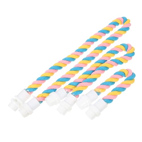 UPKOCH 3stücke Teiliges Baumwoll-kletterseil Für Vögel Kreative U-förmige Spielzeuge Und Ständer Für Papageien Sichere Hänge-Ropes Für Wellensittiche Und Andere Haustiere von UPKOCH