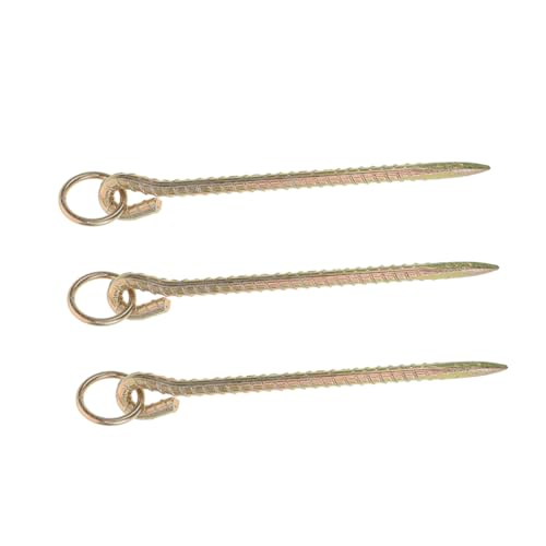 UPKOCH 3stücke Schwerlast Bodenanker Für Hunde Metallischer Tie-Out-Stake Für Außenbereich Robuster Erdspieß Für Hunde Schafe Rinder Und Pferde Schnelle Installation Für Camping von UPKOCH