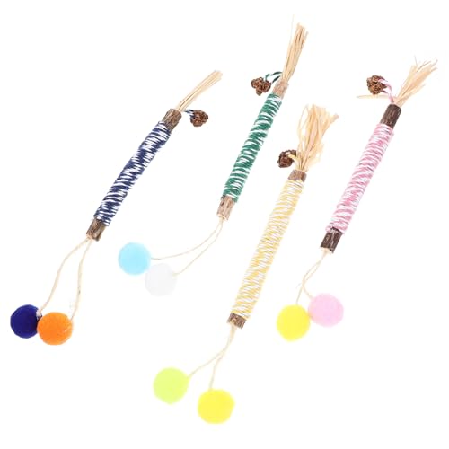UPKOCH 4 Stück Actinidia Polygama Katzen Interaktive Kaustäbe für Katzen Sticks zur Zahngesundheit und Spielinteraktion für Wohnungskatzen von UPKOCH