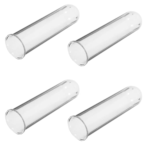 UPKOCH 4 Stück Glas Hydroponik Anzucht Röhren Vase Klare Terrarium Pflanzgefäße für Stecklinge Dekoration Büro Zuhause Pflanzenhalter von UPKOCH
