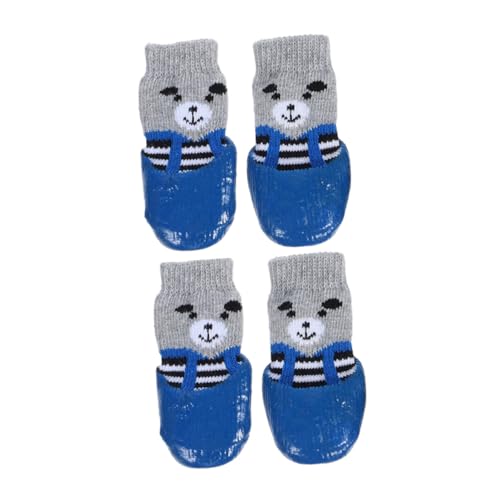 UPKOCH 4 Stück Hundesocken Pfotengreifer Booties Hundegriffe Zum Vorbeugen Von Schutzvorrichtungen Wasserdicht Haustierzubehör Hundezubehör Hundebedarf Baumwolle Blau UPKOCH 4 Stück Hundesocken Pfotengreifer Booties Hundegriffe Zum Vorbeugen Von Schutzvorrichtungen Wasserdicht Haustierzubehör Hundezubehör Hundebedarf Baumwolle Blau von UPKOCH