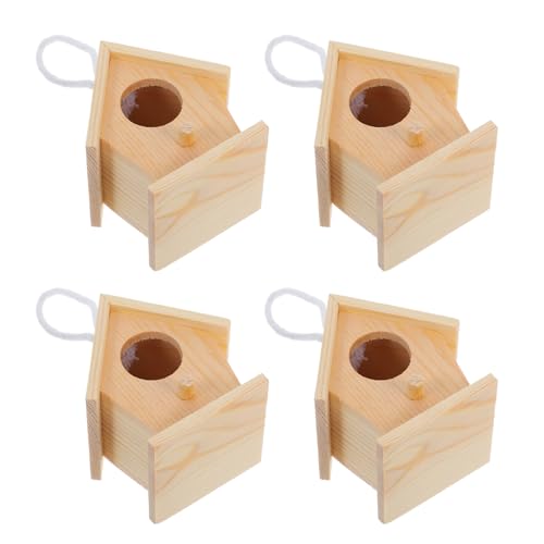 UPKOCH 4 Stück Mini Vogelhäuser aus Holz für Außenbereich DIY Nistkästen Aufhängen Bastelset für Hummingbirds und Gartendekoration UPKOCH 4 Stück Mini Vogelhäuser aus Holz für Außenbereich DIY Nistkästen Aufhängen Bastelset für Hummingbirds und Gartendekoration von UPKOCH