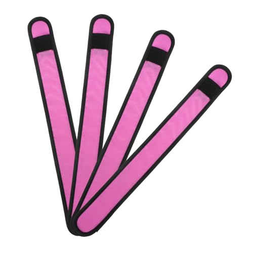 UPKOCH 4 Stück Pferde-Leggings Mit Knöchelriemen Beleuchtung Pferdebeinband Ausrüstung Sport Led-pferdebeinband Umfang Led-beleuchtetes Pferdebeinband Schützend Stoff Rosa von UPKOCH