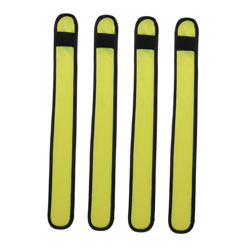 UPKOCH 4 Stück Pferde-Leggings Mit Knöchelriemen Reflektierend Nachtsicherheitsgurt Groß Beleuchtung Pferdebeingurt Schutz Gaich Led-beleuchtetes Pferdebeinband Umfang Stoff Yellow von UPKOCH