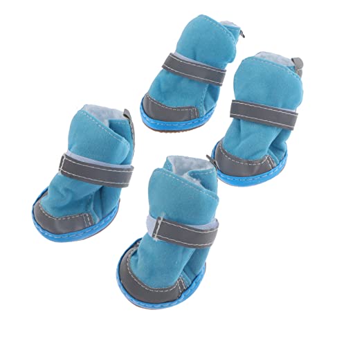 UPKOCH 4 Stück Reflektierende Winter Hundeschuhe rutschfeste Dicke Pfotenschutz Boots für Kleine Hunde und Katzen Warm Bequem Schützend gegen Schnee und Verletzungen UPKOCH 4 Stück Reflektierende Winter Hundeschuhe rutschfeste Dicke Pfotenschutz Boots für Kleine Hunde und Katzen Warm Bequem Schützend gegen Schnee und Verletzungen von UPKOCH