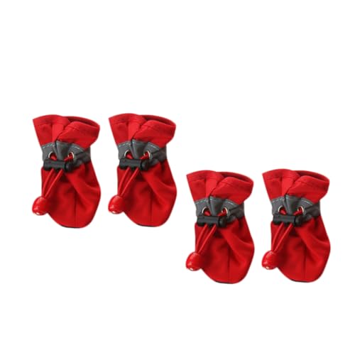 UPKOCH 4 Stück Schuhe Haustier hundeschuhe Dog Shoes Stiefel für Hunde Schuhe Hund rot UPKOCH 4 Stück Schuhe Haustier hundeschuhe Dog Shoes Stiefel für Hunde Schuhe Hund rot von UPKOCH