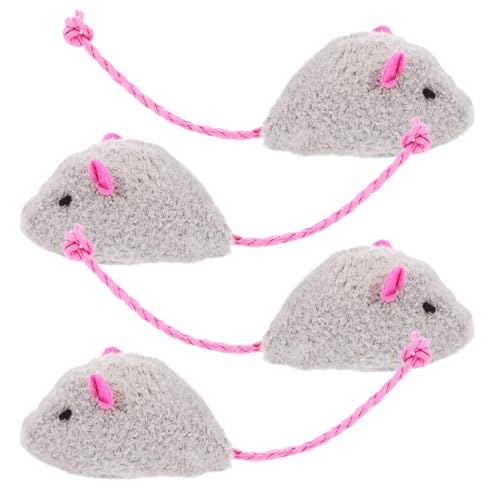 UPKOCH 4 Stück Simulierte Plüschmaus Katzenspielzeug Katze Fängt Katzenplüschmaus Hundespielzeug Plüschmaus Ornament Katzenbeißspielzeug Haustierspielzeug UPKOCH 4 Stück Simulierte Plüschmaus Katzenspielzeug Katze Fängt Katzenplüschmaus Hundespielzeug Plüschmaus Ornament Katzenbeißspielzeug Haustierspielzeug von UPKOCH