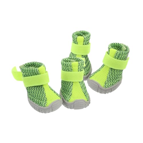 UPKOCH 4 Stück Teiliges Atmungsaktive rutschfeste Hundeschuhe für Kleine Hunde Leichte Sportsneaker für Welpen Allwettertauglich Sicherer Sitz für Outdoor Aktivitäten und Tägliche UPKOCH 4 Stück Teiliges Atmungsaktive rutschfeste Hundeschuhe für Kleine Hunde Leichte Sportsneaker für Welpen Allwettertauglich Sicherer Sitz für Outdoor Aktivitäten und Tägliche von UPKOCH