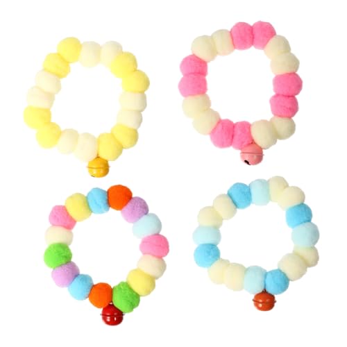 UPKOCH 4 Stück Teiliges Elastisches Katzen Hundehalsband mit Bunten Plüschbällen Leichtes Langlebiges Haustier Collier für Party Alltag und Kostüm Gelb Blau Rosa UPKOCH 4 Stück Teiliges Elastisches Katzen Hundehalsband mit Bunten Plüschbällen Leichtes Langlebiges Haustier Collier für Party Alltag und Kostüm Gelb Blau Rosa von UPKOCH