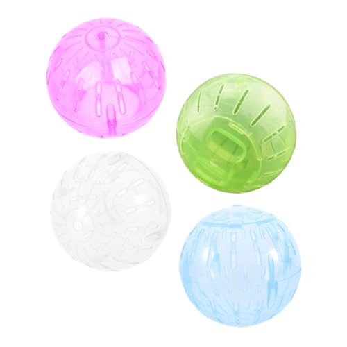UPKOCH 4 Stück Teiliges Hamsterlaufball- Geräuscharmes Innovatives Rollmechanismus-Design Mini Fitnessspielzeug für Kleine Haustiere Wie Hamster Chinchillas Fördert Aktives und von UPKOCH