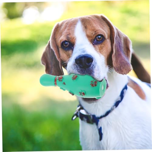 UPKOCH 4 Stück Teiliges Interaktives Hundespielzeug aus Robustem Beißfestem TPR Material zur Zahnpflege und Beschäftigung Inklusive Roter und Grüner Farben Geeignet für Zufällige Farbe von UPKOCH