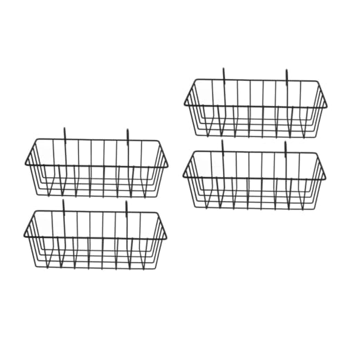 UPKOCH 4 Stück Teiliges Kaninchen Heuraufe aus Stabilem Metall Großer Futterhalter für Kleintierkäfig Vielseitiger Heu und Futterspender für Meerschweinchen und Kleine Haustiere Schwarze von UPKOCH