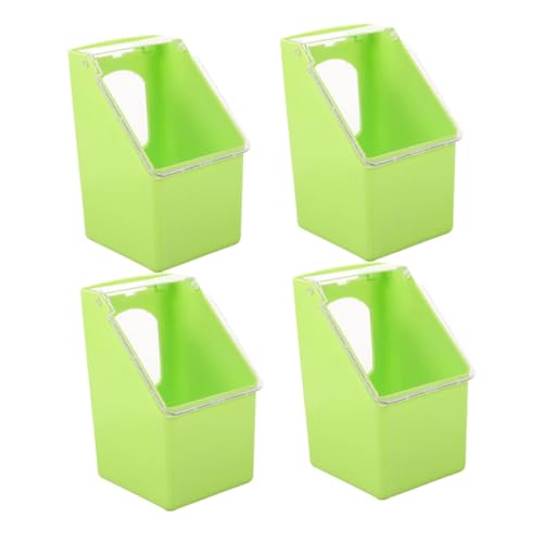 UPKOCH 4 Stück Teiliges Pigeon Feeding Container aus Robustem Verschließbar Verschleißfest Geeignet als Parakeet Cage Accessory zum Aufhängen Außen Am Käfig Leicht zu Befüllen und von UPKOCH