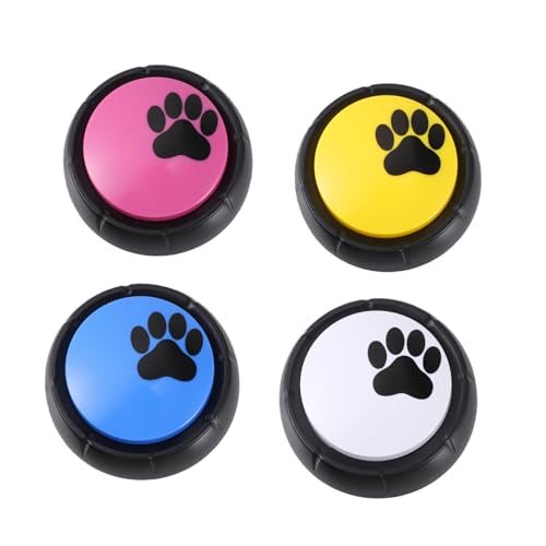 UPKOCH 4 Stück Teiliges Set Haustier Kommunikationsknöpfe mit Sprachaufzeichnung Tasten für Hundetraining und Interaktive Spiele für Innenräume Stärkung Bindung UPKOCH 4 Stück Teiliges Set Haustier Kommunikationsknöpfe mit Sprachaufzeichnung Tasten für Hundetraining und Interaktive Spiele für Innenräume Stärkung Bindung von UPKOCH