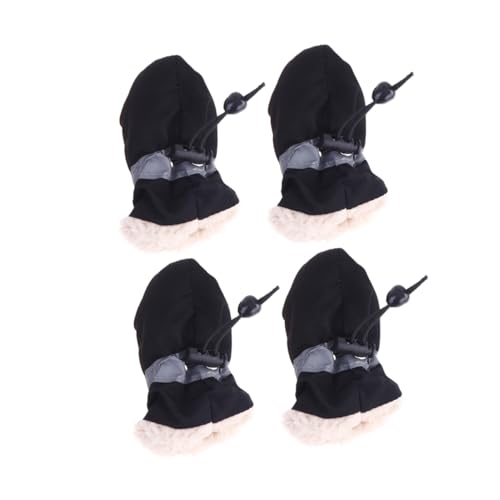 UPKOCH 4 Stück Teiliges rutschfeste Hundeschuhe mit Dickem Plüschfutter Wasserabweisende Pfotenschutz Elastisch Verstellbar Geeignet für Mittlere Hunde Schwarz Zufällige Zufällige Farbe UPKOCH 4 Stück Teiliges rutschfeste Hundeschuhe mit Dickem Plüschfutter Wasserabweisende Pfotenschutz Elastisch Verstellbar Geeignet für Mittlere Hunde Schwarz Zufällige Zufällige Farbe von UPKOCH