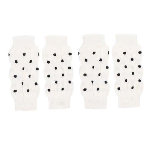 UPKOCH 4 Stück Teiliges rutschfeste Hundesocken aus Hautfreundlichem Material Atmungsaktive Beinwärmer mit Süßem Design Weiche Baumwollmischung für Kleine bis Mittlere Hunde von UPKOCH
