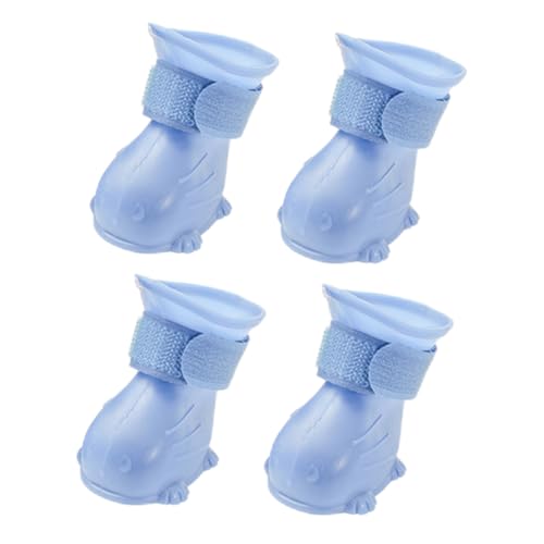 UPKOCH 4 Stück Teiliges wasserdichte Tep Hunderegenstiefel Mittelgroß rutschfeste Outdoor pfotenschutz Schuhe für Hunde bei Regen und Schnee Atmungsaktiv und Langlebig von UPKOCH