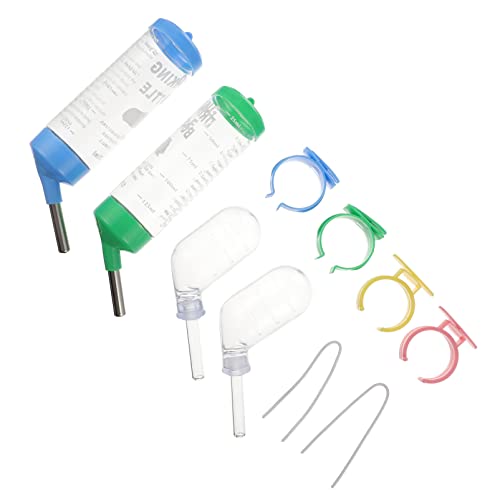 UPKOCH 4 Stück Trinkbrunnen Für Hamster Wasserflaschen Tropfen Trinker Klein Trinkflasche Für Hamster Trinken Igel Hamster Wasserflasche Wasserspender Schmucklos Tropffrei von UPKOCH