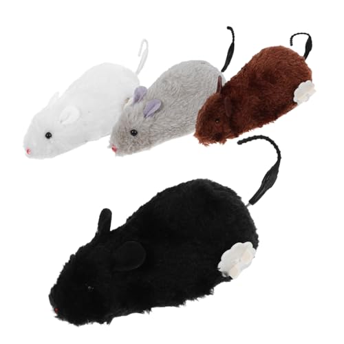 UPKOCH 4 Stück Uhrwerk-Spielzeugmaus Katzenspielzeugmäuse für Wohnungskatzen betrieben Aufziehmaus Katzenspielzeug klein Aufziehspielzeug für Katzen Cat Chase Toy Plastik Zufällige Farbe UPKOCH 4 Stück Uhrwerk-Spielzeugmaus Katzenspielzeugmäuse für Wohnungskatzen betrieben Aufziehmaus Katzenspielzeug klein Aufziehspielzeug für Katzen Cat Chase Toy Plastik Zufällige Farbe von UPKOCH
