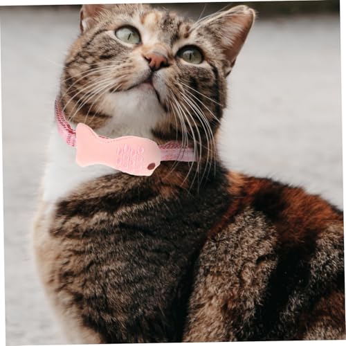 UPKOCH 4 Stück Verstellbares Katzenhalsband mit Fisch Karomuster Langlebiges Haustierhalsband Sicher und Praktisch Geeignet für Kleine Katzen Geschenk für von UPKOCH