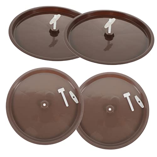 UPKOCH 4 Stück Vogelkäfig Zubehör Kotschale für Sittiche Praktische Toilettenwanne für Vogelkäfige zu Reinigen aus Hochwertigem für Tägliche Nutzung Zufällige Farbe von UPKOCH