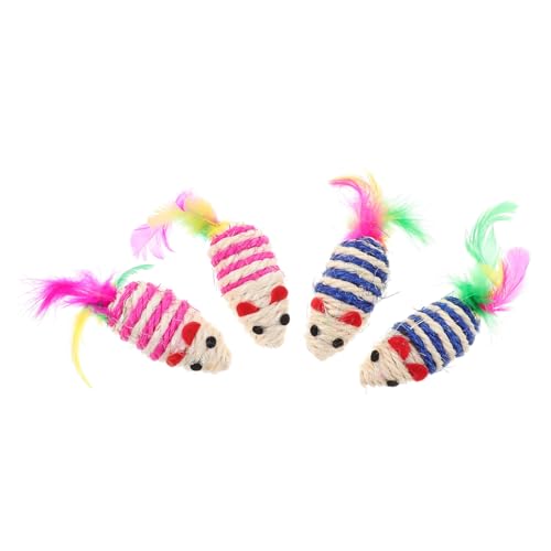 UPKOCH 4 Stück Zwei-Farben-Mausspielzeug Mäuse Katzenspielzeug für drinnen Katzensachen Katze Wohnungskatzen Kauen für Katzen Katzenspielzeug Hauskatzenspielzeug Sisal UPKOCH 4 Stück Zwei-Farben-Mausspielzeug Mäuse Katzenspielzeug für drinnen Katzensachen Katze Wohnungskatzen Kauen für Katzen Katzenspielzeug Hauskatzenspielzeug Sisal von UPKOCH