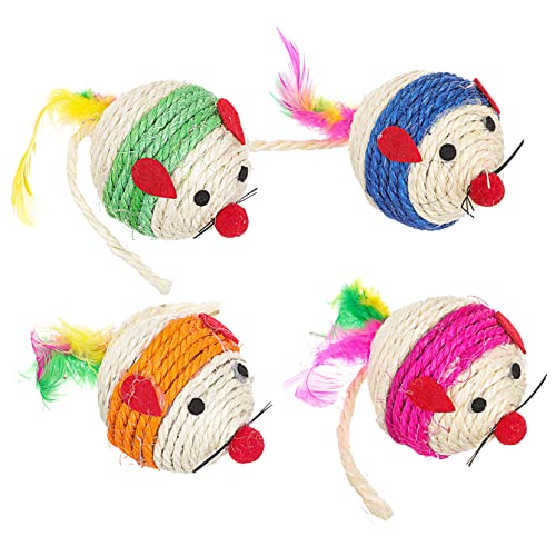 UPKOCH 4 Stück aus Sisalkugeln Crinkle-Bälle für Katzenspielzeug Interaktives für Katzen Ball Kratzen Katzenkratzer Katzenspielzeug für drinnen Zufällige Farbe UPKOCH 4 Stück aus Sisalkugeln Crinkle-Bälle für Katzenspielzeug Interaktives für Katzen Ball Kratzen Katzenkratzer Katzenspielzeug für drinnen Zufällige Farbe von UPKOCH