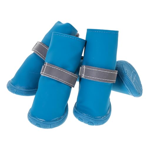 UPKOCH 4 Stück rutschfeste Schuhe für Haustiere Stiefel groß Griff hundeschuhe Tierschuhe Outdoor-Schuhe für Hunde Hundefüße bedeckt Hundefußabdeckungen Hündchenschuhe Haut Blau UPKOCH 4 Stück rutschfeste Schuhe für Haustiere Stiefel groß Griff hundeschuhe Tierschuhe Outdoor-Schuhe für Hunde Hundefüße bedeckt Hundefußabdeckungen Hündchenschuhe Haut Blau von UPKOCH