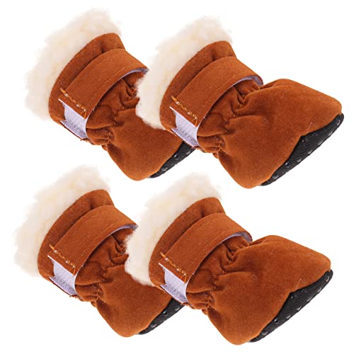 UPKOCH 4 Stück rutschfeste Winterstiefel für Hunde Teiliges Gummisohle und Verstellbarem für Kleine Mittlere und Große Hunde Atmungsaktiv und Bequem UPKOCH 4 Stück rutschfeste Winterstiefel für Hunde Teiliges Gummisohle und Verstellbarem für Kleine Mittlere und Große Hunde Atmungsaktiv und Bequem von UPKOCH