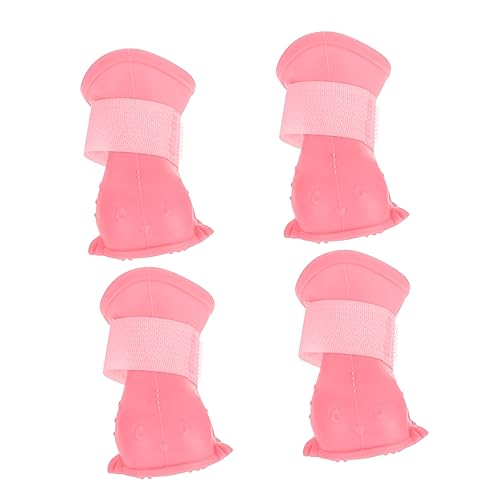 UPKOCH 4 Stück wasserdichte Hunderegenstiefel aus Rutschfestem Tep Material Mittelgroß Schützende und Pflegeleichte Pfotenschuhe für Nasse Outdoor Aktivitäten bei Kleinen und Mittleren von UPKOCH