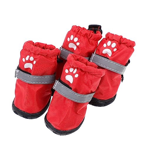 UPKOCH 4Stücke Hundeschuhe wasserdichte Haustierregenstiefel Aus Polyester rutschfeste Schuhe Mit Reflektierenden Riemen Für Kleine Bis Mittelgroße Für Outdoor Aktivitäten UPKOCH 4Stücke Hundeschuhe wasserdichte Haustierregenstiefel Aus Polyester rutschfeste Schuhe Mit Reflektierenden Riemen Für Kleine Bis Mittelgroße Für Outdoor Aktivitäten von UPKOCH