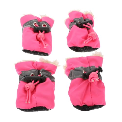UPKOCH 4Stücke Hundestiefel für Katzen Warm und rutschfest mit Selbsthemmender Schnalle für Winterausflüge Schutz für Kälte und Nässe XXS UPKOCH 4Stücke Hundestiefel für Katzen Warm und rutschfest mit Selbsthemmender Schnalle für Winterausflüge Schutz für Kälte und Nässe XXS von UPKOCH