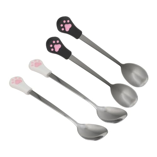 UPKOCH 4Stücke Katzen und Hundefutterlöffel für Ergonomisches Design mit Katzenklauen Rostfrei Reinigen UPKOCH 4Stücke Katzen und Hundefutterlöffel für Ergonomisches Design mit Katzenklauen Rostfrei Reinigen von UPKOCH