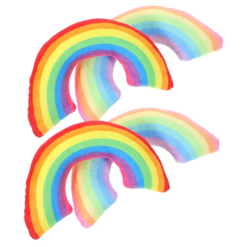 UPKOCH 4Stücke Katzenkissen mit Katzenminze Bequeme Förmige Schlafkissen für Katzen Regenbogenfarben Katzenspielzeuge für Tiefen Schlaf und Schutz Möbel UPKOCH 4Stücke Katzenkissen mit Katzenminze Bequeme Förmige Schlafkissen für Katzen Regenbogenfarben Katzenspielzeuge für Tiefen Schlaf und Schutz Möbel von UPKOCH