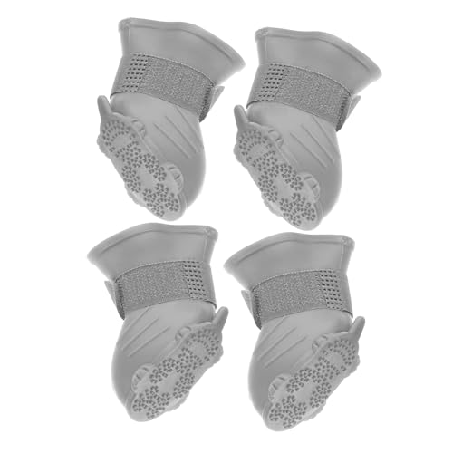 UPKOCH 4Stücke wasserdichte Hundestiefel für rutschfeste Gummistiefel Bequeme Pfotenschutzschuhe für und Wanderungen im Freien UPKOCH 4Stücke wasserdichte Hundestiefel für rutschfeste Gummistiefel Bequeme Pfotenschutzschuhe für und Wanderungen im Freien von UPKOCH