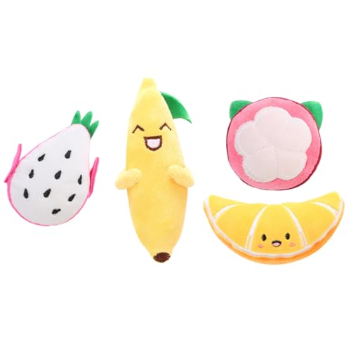 UPKOCH 4stücke Teiliges Set Cartoon Obst Plüschspielzeug Für Katzen Weiche Langlebige Stofftiere Für Haustiere Zu Feiertagen Dekoration UPKOCH 4stücke Teiliges Set Cartoon Obst Plüschspielzeug Für Katzen Weiche Langlebige Stofftiere Für Haustiere Zu Feiertagen Dekoration von UPKOCH