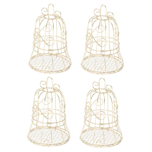UPKOCH 4stücke Vintage Vogelfutterstation Hängendes Futterhaus Für Garten Und Balkon Aus Eisen Mit Kunstvollem Design Für Gemüse Und Obst Für Wildvögel von UPKOCH